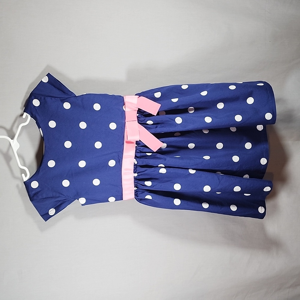 Carter's Girls Polka Dot Dress w/ Bow  Size 6/6X